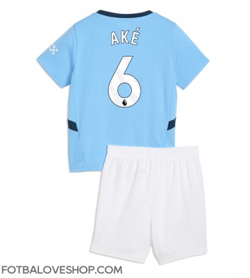 Manchester City Nathan Ake #6 Dětské Domácí Dres 2024-25 Krátký Rukáv (+ trenýrky)